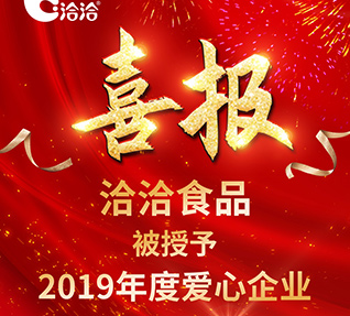 洽洽食品被首都保健营养美食学会授予【2019年度爱心久久精品亚洲AV无码水蜜桃】